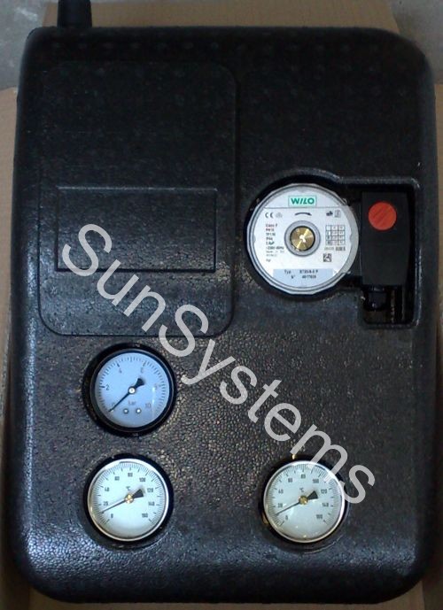solar dubbele pompgroep pomp groep circulatie cv zonneboiler